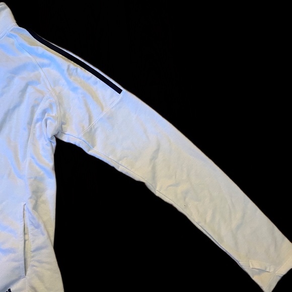 Adidas Full Zip Up Women’s Size M White Sweater - Picture 3 of 6